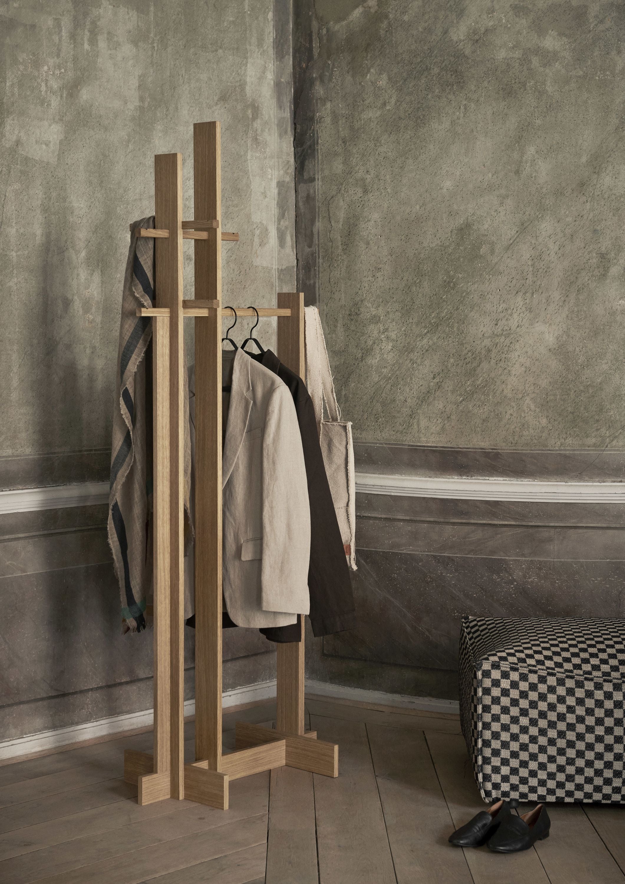 [product_category]-Ferm Living Bridge Clothes Stand, Oiled Oak-Ferm Living-5704723313335-1104268367-FER-3