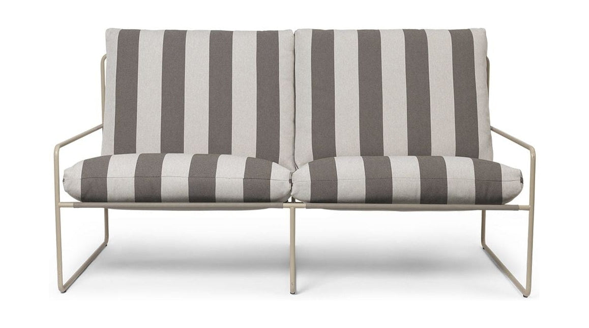 [product_category]-Ferm Living Desert 2 Seater Stripe, Cashmere/Chocolate-Ferm Living-5704723302698-1104267303-FER-1