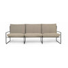 Ferm Living Desert 3-Personers Sofa, Sort/Mørk Sand