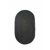 Ferm Living Eternal Oval Jute Tæppe Small, Sort