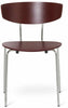 Ferm Living Herman Stol, Chrome/Red Brown