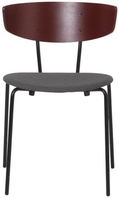 [product_category]-Ferm Living Herman Upholstered Chair, Red Brown/Warm Grey-Ferm Living-5704723030942-100014666-FER-1