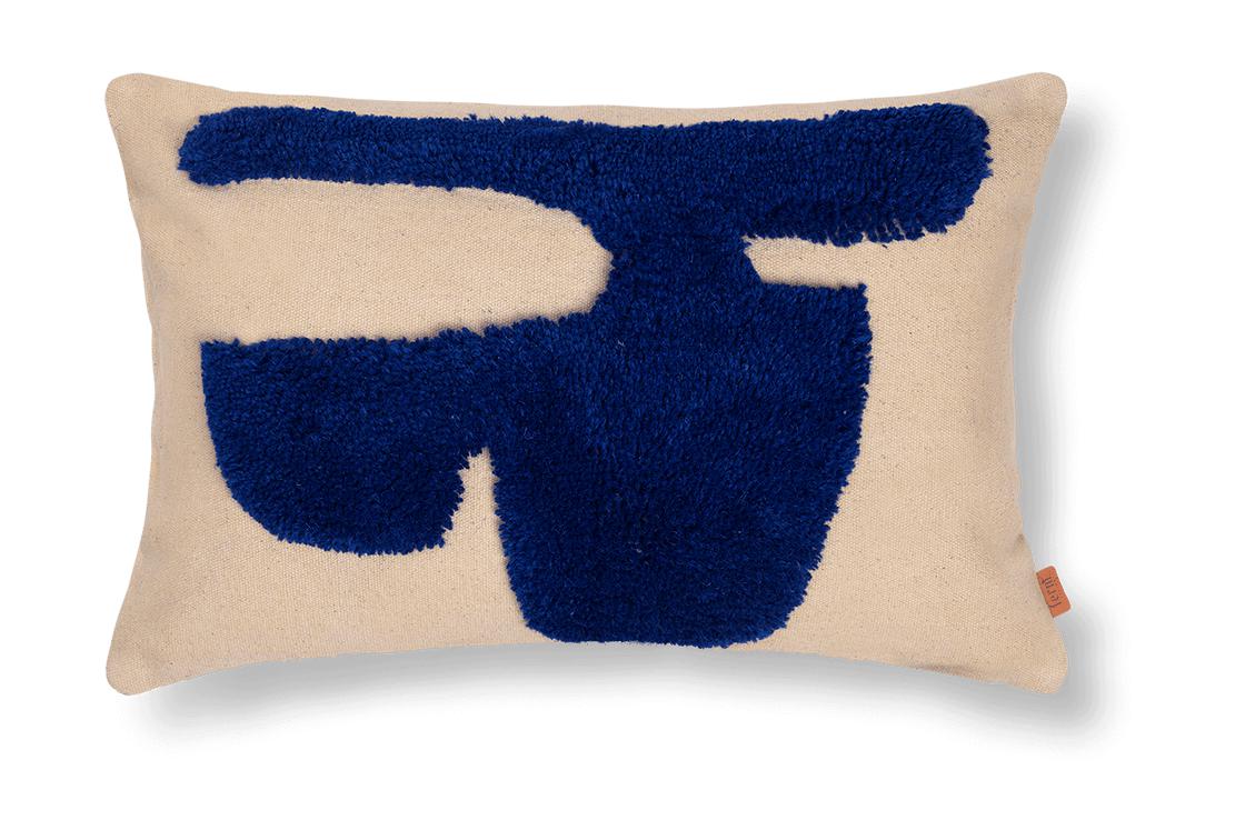 [product_category]-Ferm Living Lay Cushion Rectangular, Sand/Blue-Ferm Living-5704723294436-1104266477-FER-1