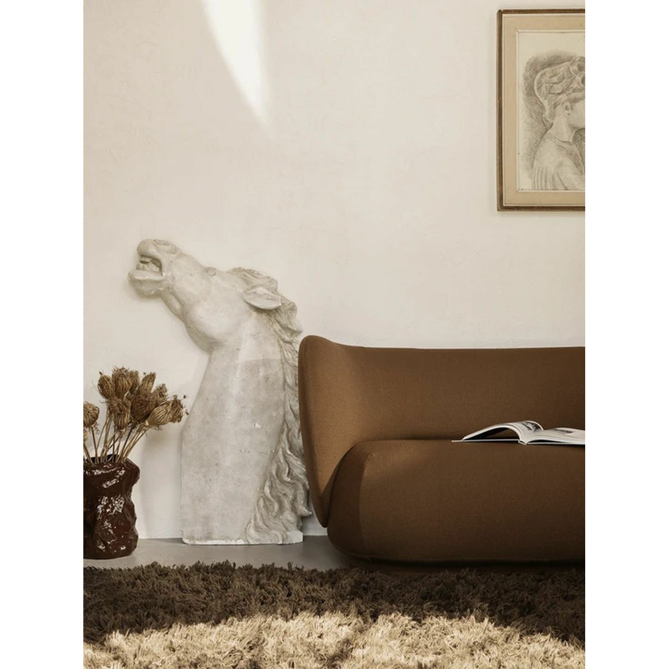 [product_category]-Ferm Living Meadow High Pile Rug Small, Dark Beige-Ferm Living-5704723263869-1104263420-FER-3