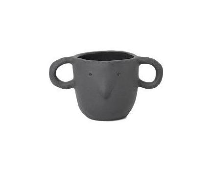 [product_category]-Ferm Living Mus Pot Dark Grey, Small-Ferm Living-5704723030546-100099104-FER-1