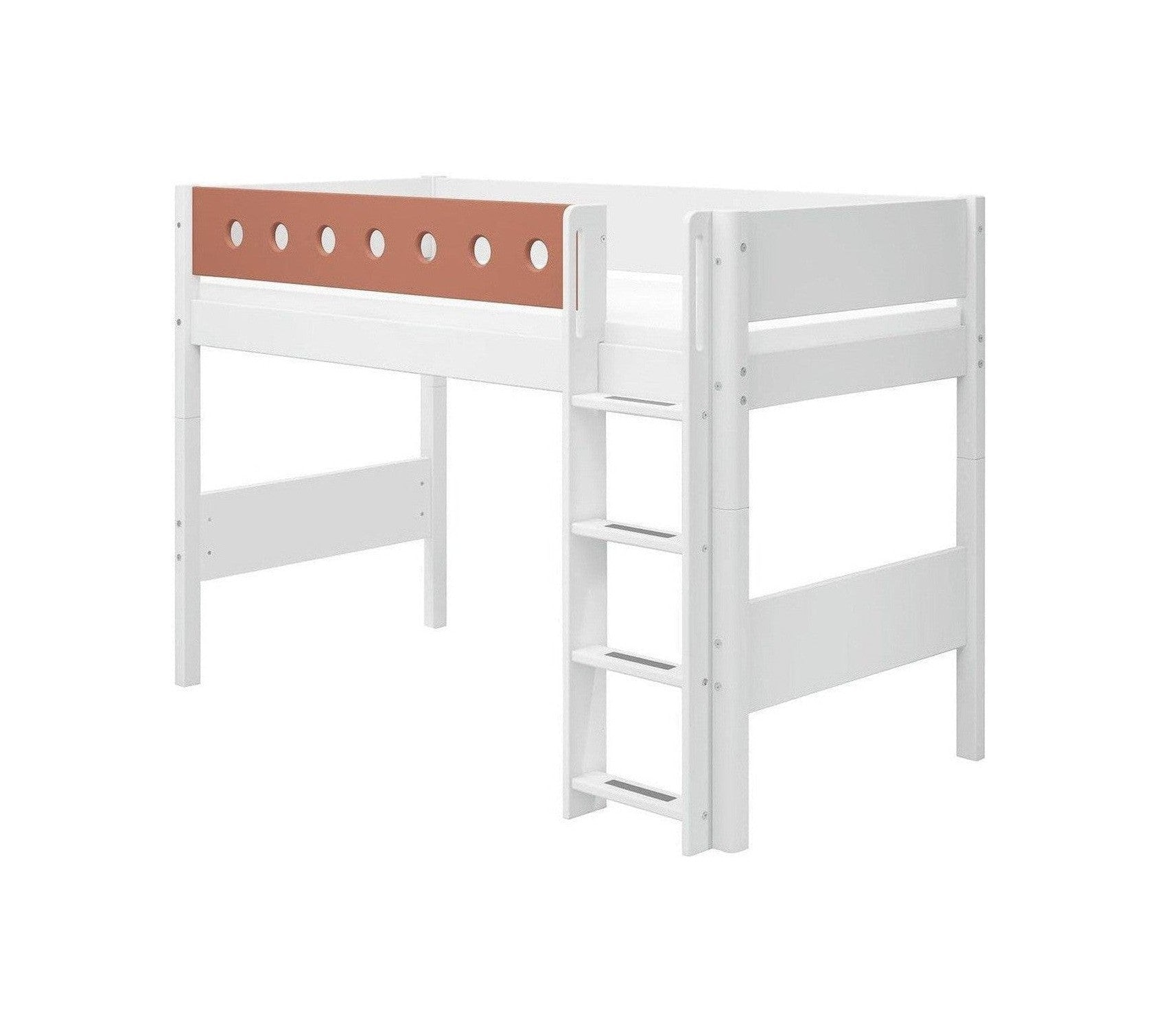 [product_category]-FLEXA Semi-high bed w. straight ladder-FLEXA-5706459150413-80-17326-518-FLE-1