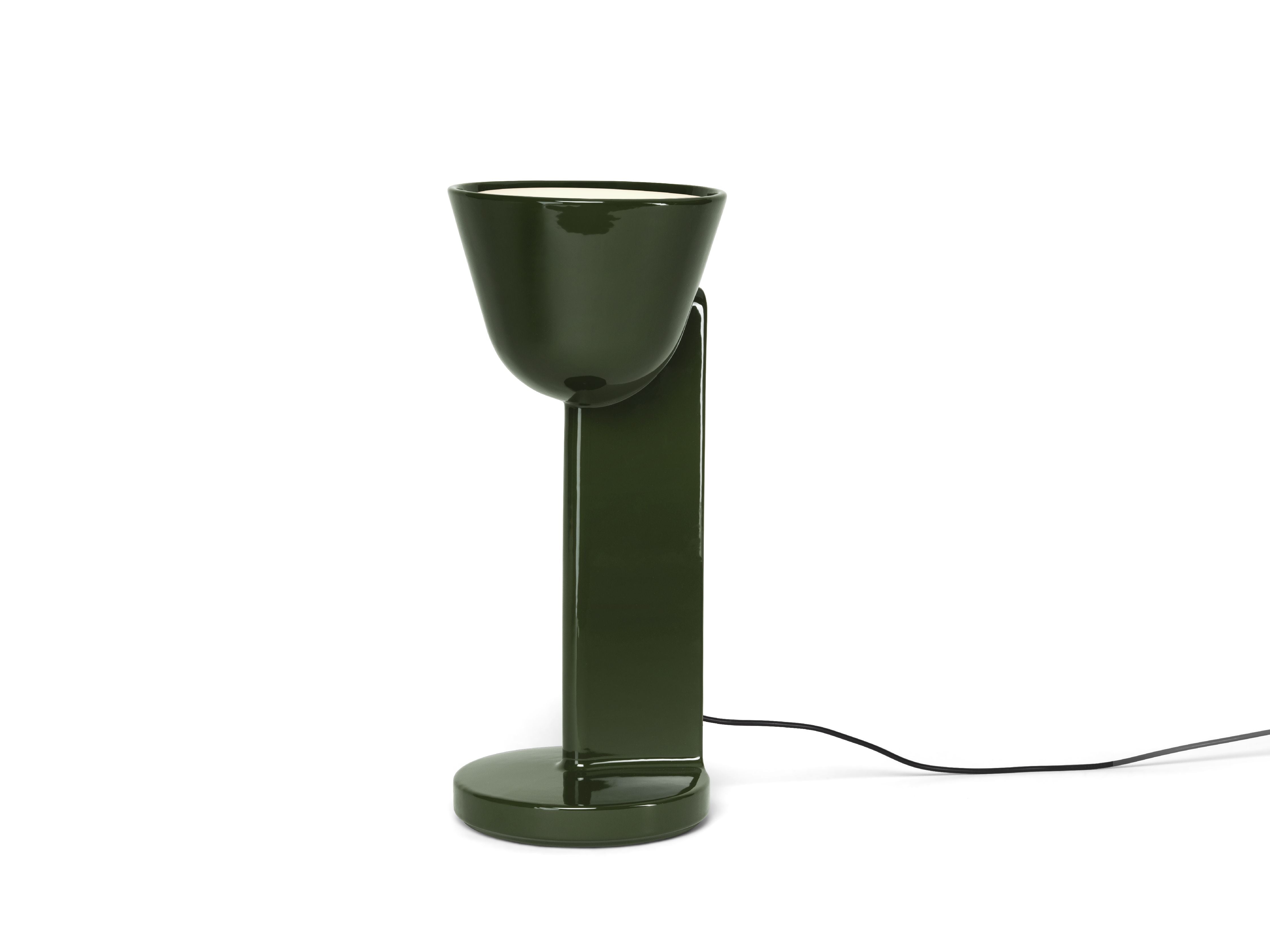 [product_category]-Flos Céramique Table Lamp Up, Moss Green-Flos-8059607061824-F1632039-FLO-3