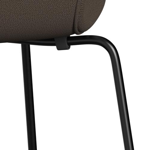 [product_category]-Fritz Hansen 3107 Chair Full Upholstery, Black/Capture Brown/Green-Fritz Hansen-3107FU-CP6301-DRBL-FRI-7