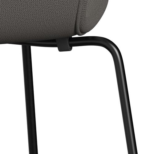 [product_category]-Fritz Hansen 3107 Chair Full Upholstery, Black/Capture Warm Dark Grey-Fritz Hansen-3107FU-CP4201-DRBL-FRI-7