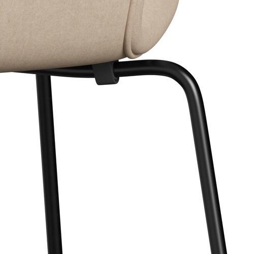 [product_category]-Fritz Hansen 3107 Chair Full Upholstery, Black/Divina Md Crème-Fritz Hansen-3107FU-DMD203-DRBL-FRI-7