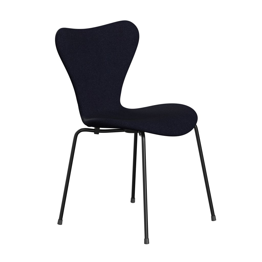 [product_category]-Fritz Hansen 3107 Chair Full Upholstery, Black/Divina Md Navy Dark-Fritz Hansen-3107FU-DMD783-DRBL-FRI-2