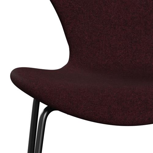 [product_category]-Fritz Hansen 3107 Chair Full Upholstery, Black/Divina Melange Pink Dark-Fritz Hansen-3107FU-DIM581-DRBL-FRI-6