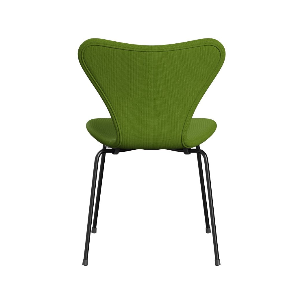 [product_category]-Fritz Hansen 3107 Chair Full Upholstery, Black/Fame Green-Fritz Hansen-3107FU-F68035-DRBL-FRI-4