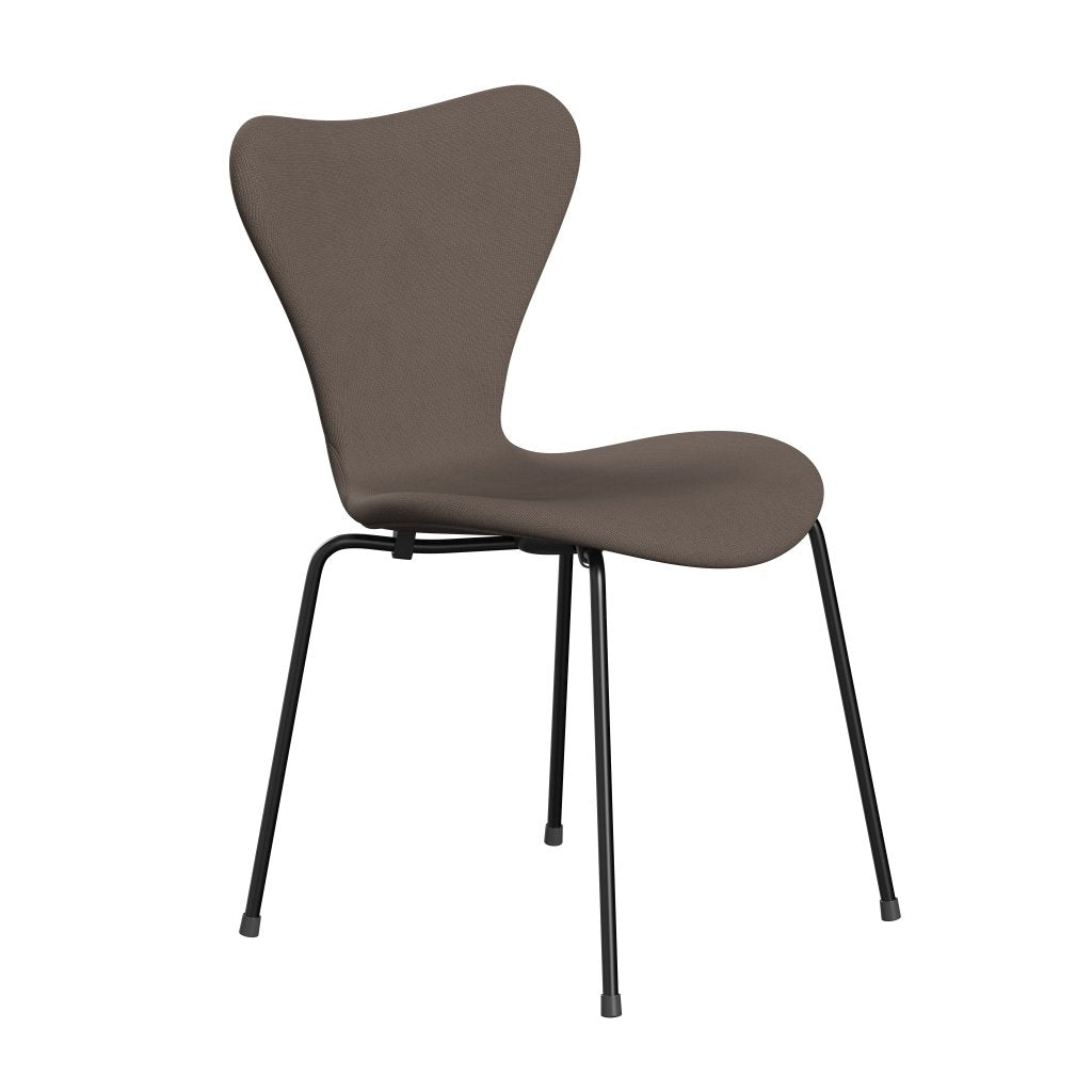 [product_category]-Fritz Hansen 3107 Chair Full Upholstery, Black/Fame Silver Dark-Fritz Hansen-3107FU-F61135-DRBL-FRI-2