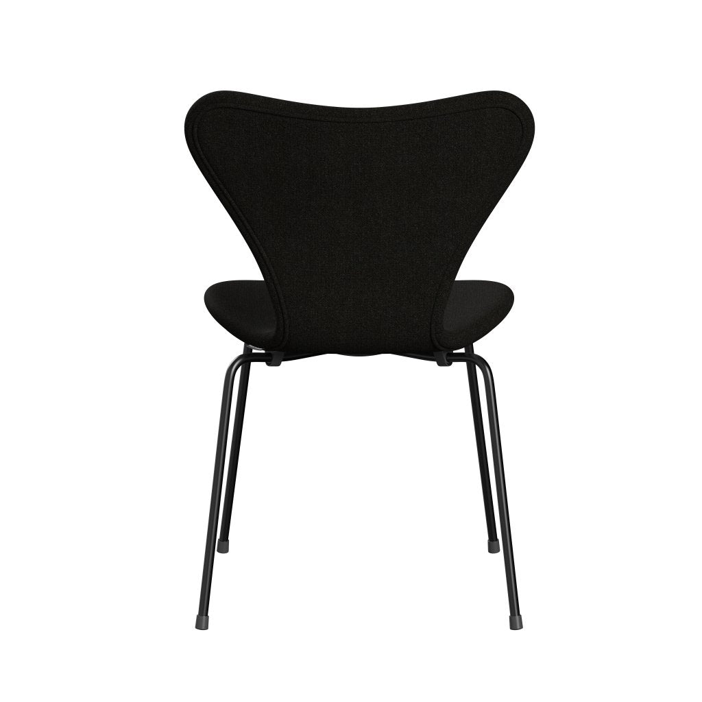 [product_category]-Fritz Hansen 3107 Chair Full Upholstery, Black/Hallingdal Brown/Dark Grey-Fritz Hansen-3107FU-HAL376-DRBL-FRI-4