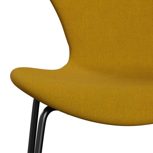 [product_category]-Fritz Hansen 3107 Chair Full Upholstery, Black/Hallingdal Mustard-Fritz Hansen-3107FU-HAL457-DRBL-FRI-6