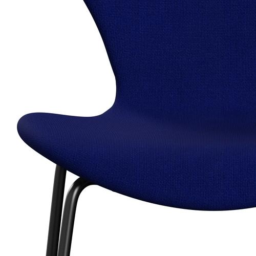 [product_category]-Fritz Hansen 3107 Chair Full Upholstery, Black/Hallingdal Ultra Marine-Fritz Hansen-3107FU-HAL753-DRBL-FRI-6