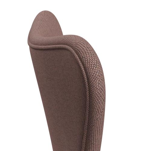 [product_category]-Fritz Hansen 3107 Chair Full Upholstery, Black/Re Wool Soft Pink/Natural-Fritz Hansen-3107FU-REW648-DRBL-FRI-5