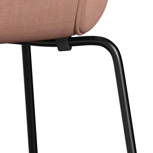 [product_category]-Fritz Hansen 3107 Chair Full Upholstery, Black/Remix Pink Light/Pink-Fritz Hansen-3107FU-REM612-DRBL-FRI-7