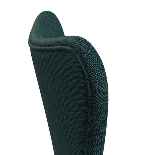 [product_category]-Fritz Hansen 3107 Chair Full Upholstery, Black/Sunniva 2 Green/Grey-Fritz Hansen-3107FU-SV863-DRBL-FRI-5