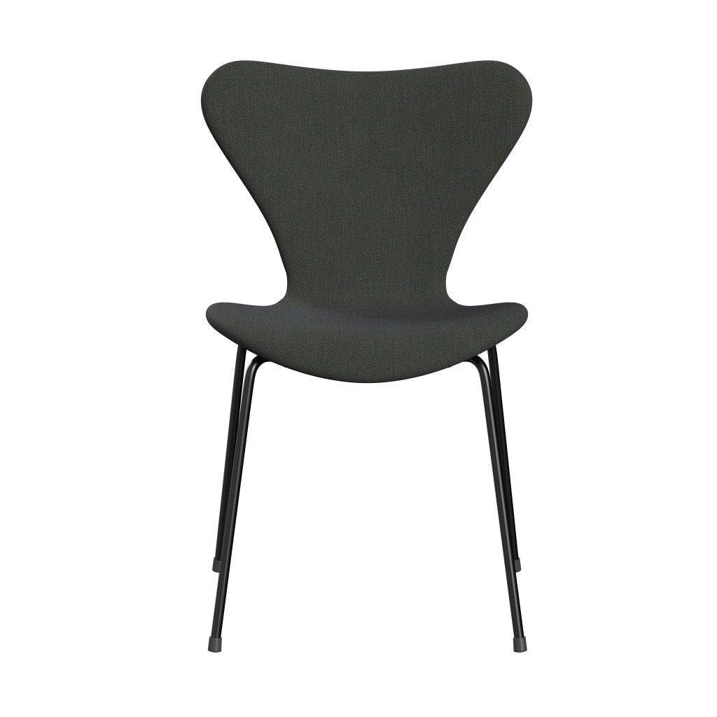 [product_category]-Fritz Hansen 3107 Chair Full Upholstery, Black/Sunniva 2 Navy/Olive-Fritz Hansen-3107FU-SV773-DRBL-FRI-1