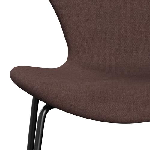 [product_category]-Fritz Hansen 3107 Chair Full Upholstery, Black/Tonus Violet Grey-Fritz Hansen-3107FU-TON664-DRBL-FRI-6