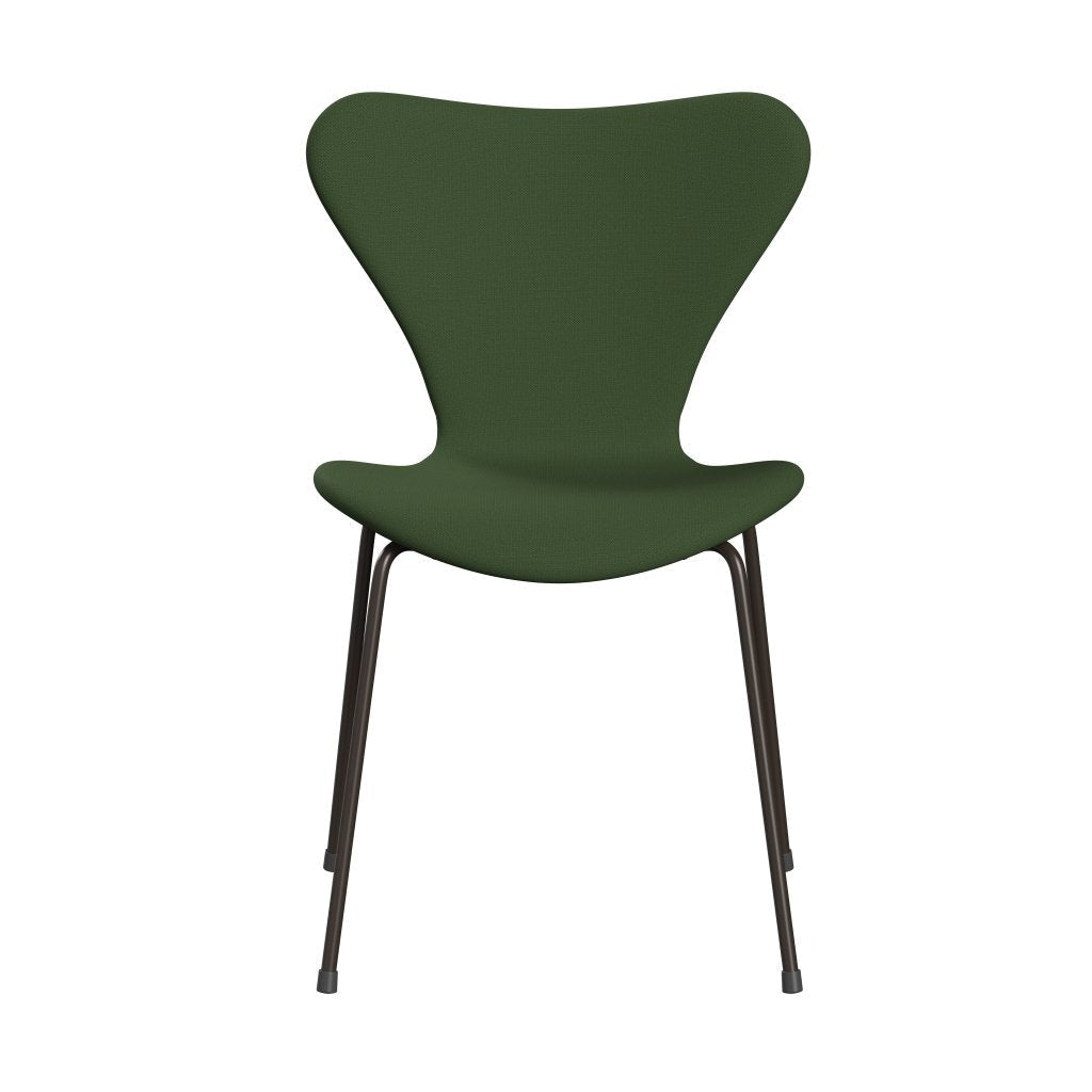 [product_category]-Fritz Hansen 3107 Chair Full Upholstery, Brown Bronze/Capture Moss Green-Fritz Hansen-3107FU-CP6501-DBPC-FRI-1