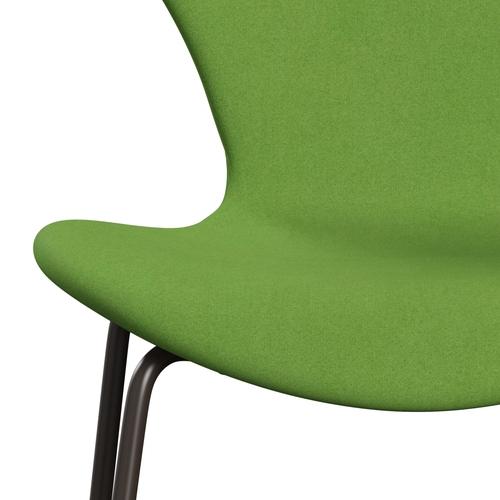 [product_category]-Fritz Hansen 3107 Chair Full Upholstery, Brown Bronze/Divina Lime Light-Fritz Hansen-3107FU-DIV956-DBPC-FRI-6