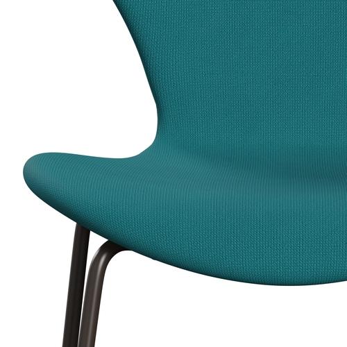 [product_category]-Fritz Hansen 3107 Chair Full Upholstery, Brown Bronze/Fame Green Turquoise-Fritz Hansen-3107FU-F67067-DBPC-FRI-6