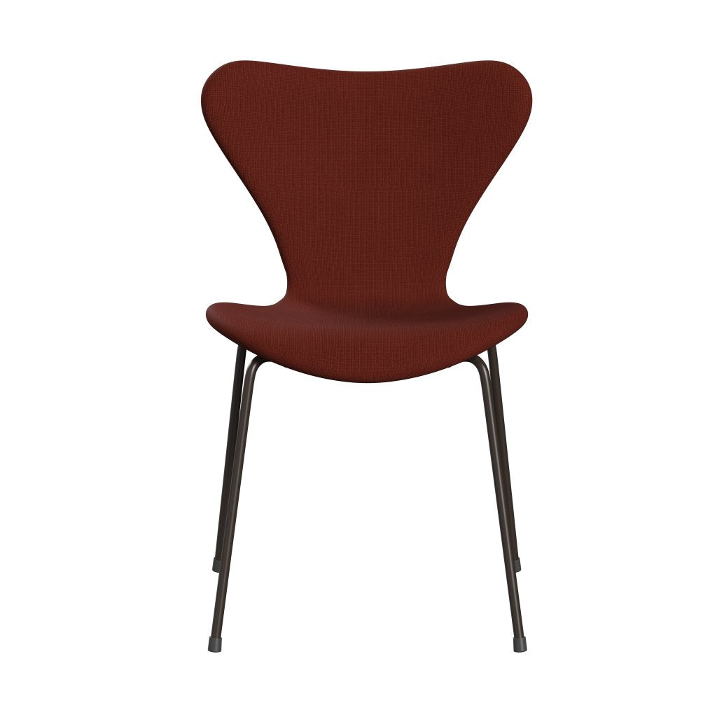 [product_category]-Fritz Hansen 3107 Chair Full Upholstery, Brown Bronze/Fame Light Brown (F63076)-Fritz Hansen-3107FU-F63076-DBPC-FRI-1