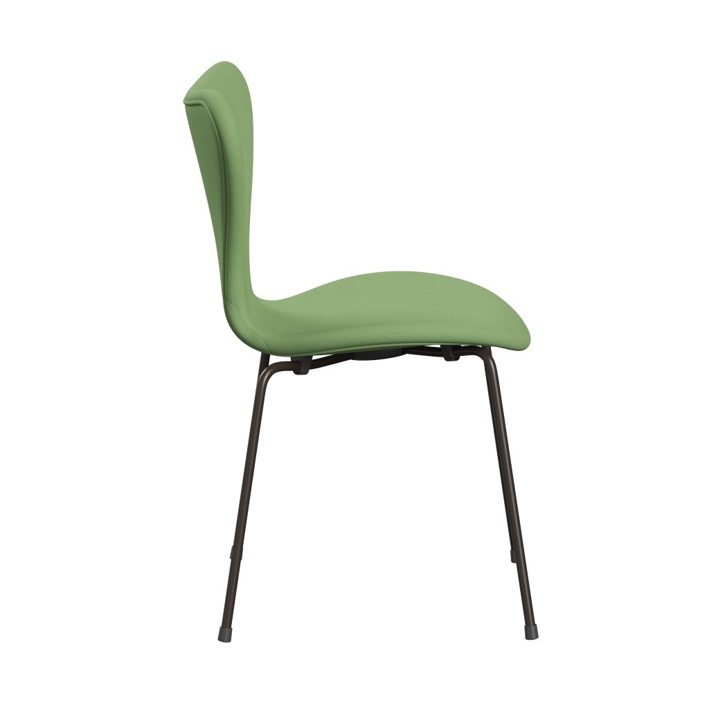 [product_category]-Fritz Hansen 3107 Chair Full Upholstery, Brown Bronze/Fame Light Green-Fritz Hansen-3107FU-F68147-DBPC-FRI-3