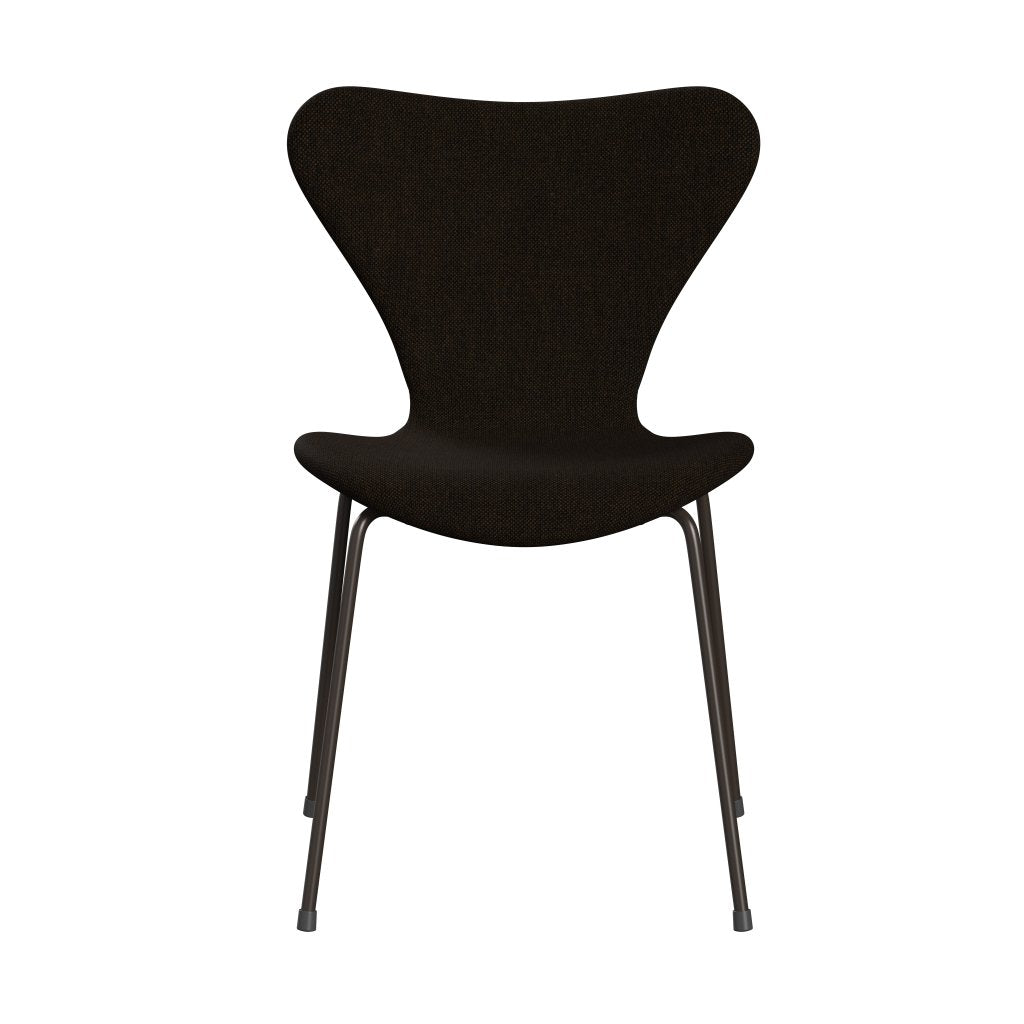 [product_category]-Fritz Hansen 3107 Chair Full Upholstery, Brown Bronze/Hallingdal Black/Brown-Fritz Hansen-3107FU-HAL370-DBPC-FRI-1