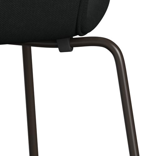 [product_category]-Fritz Hansen 3107 Chair Full Upholstery, Brown Bronze/Steelcut Black-Fritz Hansen-3107FU-STI190-DBPC-FRI-7