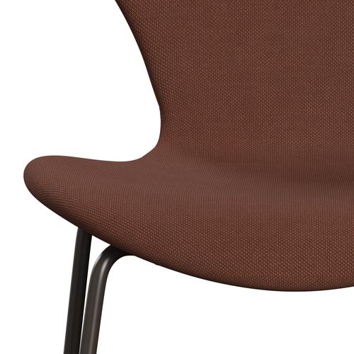 [product_category]-Fritz Hansen 3107 Chair Full Upholstery, Brown Bronze/Steelcut Medium Brown-Fritz Hansen-3107FU-STI365-DBPC-FRI-6