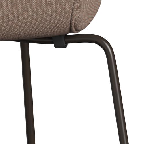 [product_category]-Fritz Hansen 3107 Chair Full Upholstery, Brown Bronze/Steelcut Trio Sand Colours-Fritz Hansen-3107FU-STR426-DBPC-FRI-7