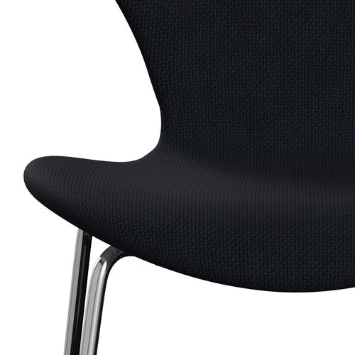 [product_category]-Fritz Hansen 3107 Chair Full Upholstery, Chrome/Diablo Dark Blue-Fritz Hansen-3107FU-DIA800-CST-FRI-6