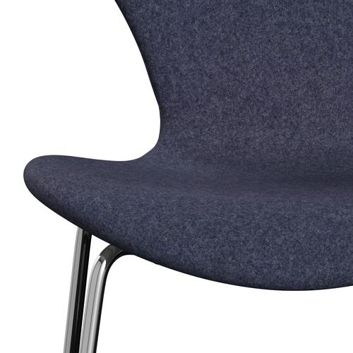 [product_category]-Fritz Hansen 3107 Chair Full Upholstery, Chrome/Divina Md Cool Grey-Fritz Hansen-3107FU-DMD743-CST-FRI-6