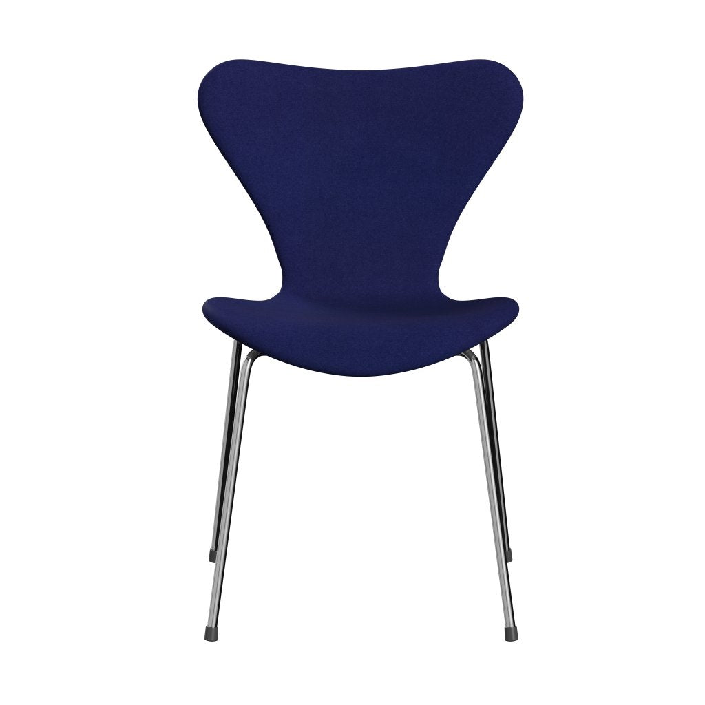 [product_category]-Fritz Hansen 3107 Chair Full Upholstery, Chrome/Divina Violet Dark (Div684)-Fritz Hansen-3107FU-DIV684-CST-FRI-1