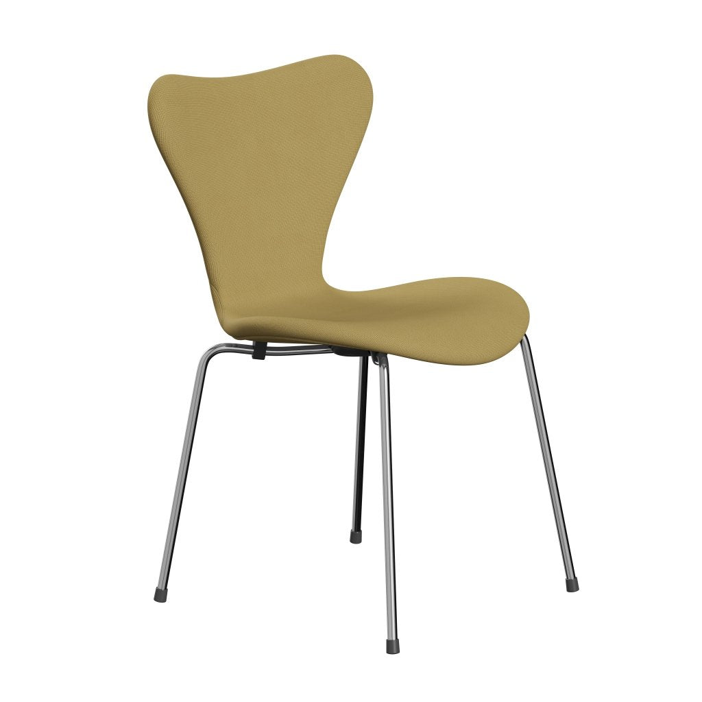 [product_category]-Fritz Hansen 3107 Chair Full Upholstery, Chrome/Fame Beige (F62068)-Fritz Hansen-3107FU-F62068-CST-FRI-2