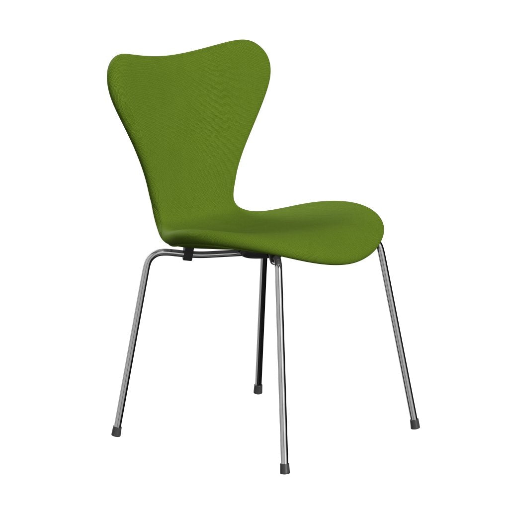 [product_category]-Fritz Hansen 3107 Chair Full Upholstery, Chrome/Fame Green-Fritz Hansen-3107FU-F68035-CST-FRI-2