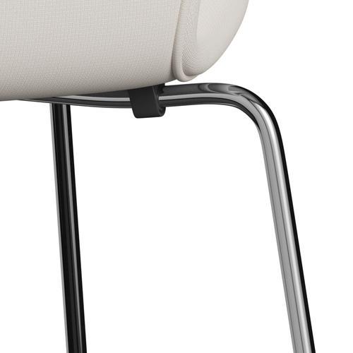 [product_category]-Fritz Hansen 3107 Chair Full Upholstery, Chrome/Fame White-Fritz Hansen-3107FU-F60005-CST-FRI-7