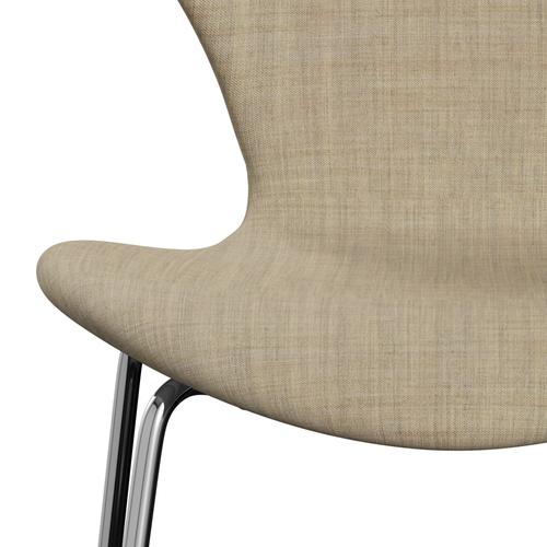 [product_category]-Fritz Hansen 3107 Chair Full Upholstery, Chrome/Remix Beige (Rem223)-Fritz Hansen-3107FU-REM223-CST-FRI-6