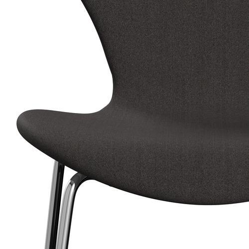 [product_category]-Fritz Hansen 3107 Chair Full Upholstery, Chrome/Remix Black (Rem276)-Fritz Hansen-3107FU-REM276-CST-FRI-6