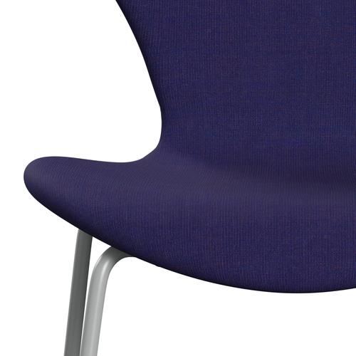 [product_category]-Fritz Hansen 3107 Chair Full Upholstery, Nine Grey/Canvas Eclectic Blue-Fritz Hansen-3107FU-CA0666-DRNIGR-FRI-6