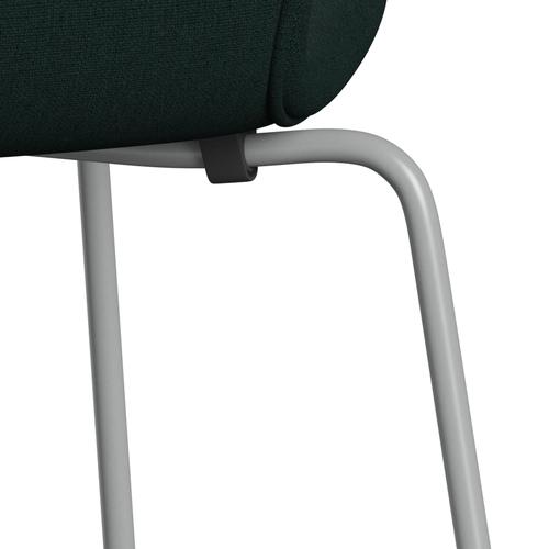 [product_category]-Fritz Hansen 3107 Chair Full Upholstery, Nine Grey/Christianshavn Dark Green-Fritz Hansen-3107FU-CH1161-DRNIGR-FRI-7