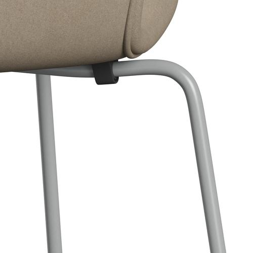 [product_category]-Fritz Hansen 3107 Chair Full Upholstery, Nine Grey/Divina Light Beige-Fritz Hansen-3107FU-DIV224-DRNIGR-FRI-7