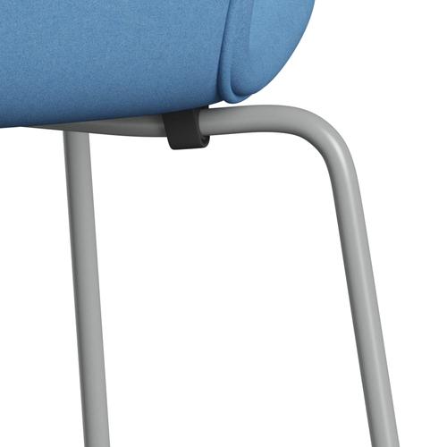 [product_category]-Fritz Hansen 3107 Chair Full Upholstery, Nine Grey/Divina Light Blue (Div712)-Fritz Hansen-3107FU-DIV712-DRNIGR-FRI-7