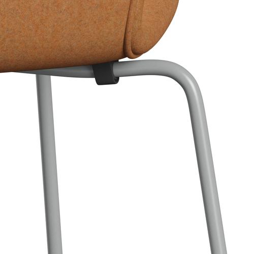 [product_category]-Fritz Hansen 3107 Chair Full Upholstery, Nine Grey/Divina Md Carrot-Fritz Hansen-3107FU-DMD433-DRNIGR-FRI-7