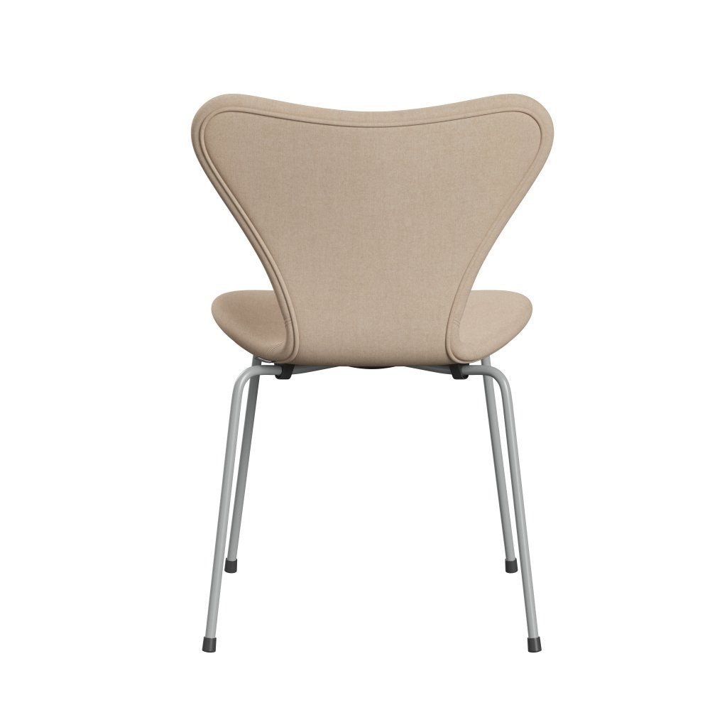 [product_category]-Fritz Hansen 3107 Chair Full Upholstery, Nine Grey/Divina Md Crème-Fritz Hansen-3107FU-DMD203-DRNIGR-FRI-4