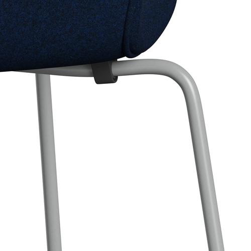 [product_category]-Fritz Hansen 3107 Chair Full Upholstery, Nine Grey/Divina Melange Navy Dark-Fritz Hansen-3107FU-DIM777-DRNIGR-FRI-7